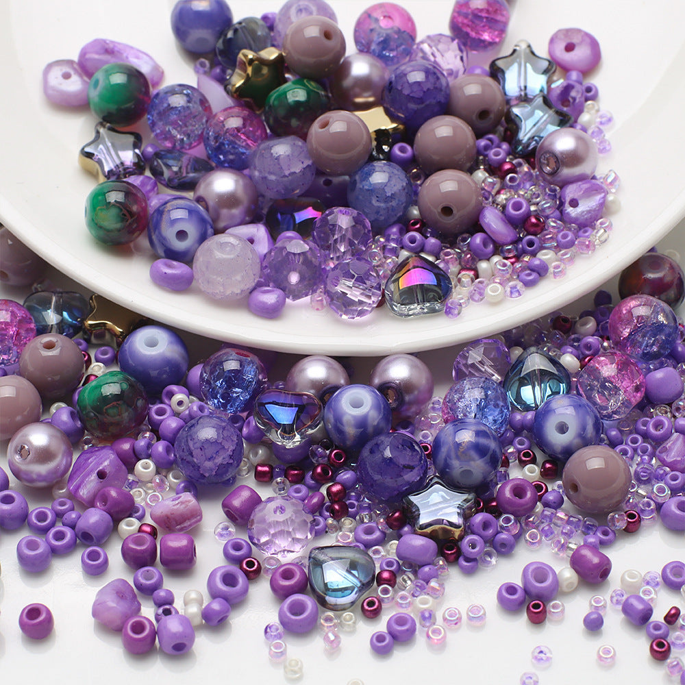 Wholesale 350PCS/Pack Cracked Gravel Glass Beads